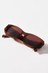 Raen Ynez Rectangle Sunglasses In Purple