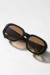 Raen Zouk Rectangle Sunglasses In Black