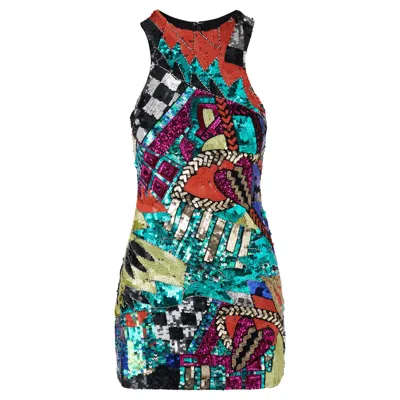 Raevynn Women's Bowie Dress In Multi Sequins
