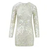 Raevynn Women's Phaedra Dress In White Sequins In White
