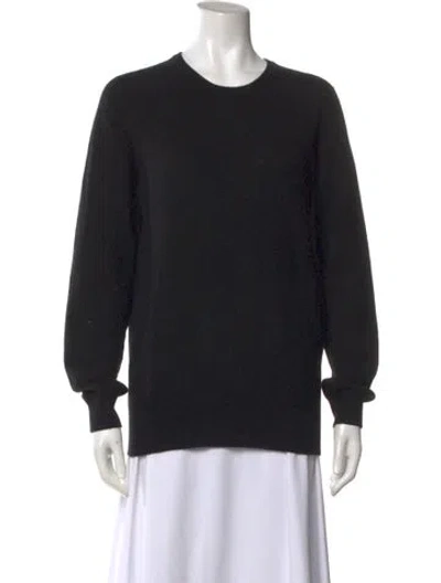 Pre-owned Raey Cashmere Crew Neck Sweater In Black