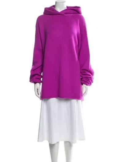 Pre-owned Raey Cashmere Crew Neck Sweater In Purple