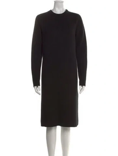 Pre-owned Raey Cashmere Knee-length Dress In Black