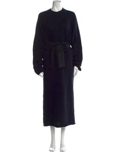Pre-owned Raey Cashmere Long Dress In Blue