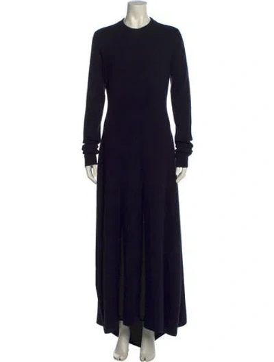Pre-owned Raey Cashmere Long Dress In Blue