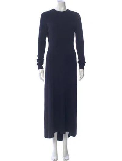 Pre-owned Raey Cashmere Long Dress In Blue