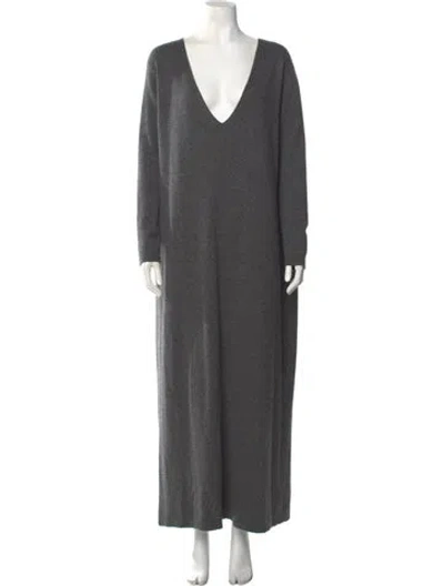 Pre-owned Raey Cashmere Long Dress In Gray
