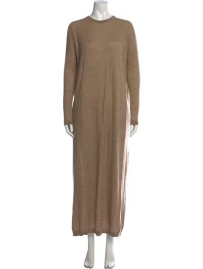 Pre-owned Raey Cashmere Long Dress In Neutrals