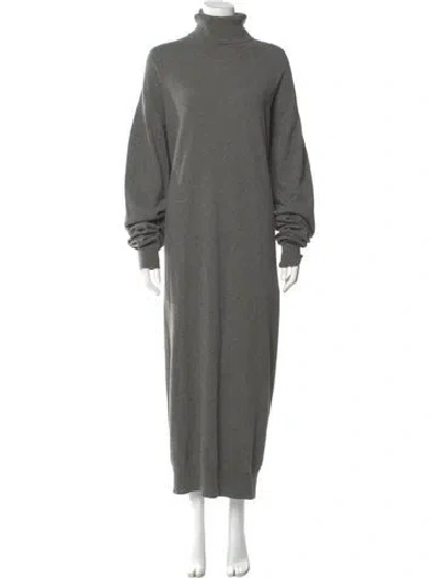 Pre-owned Raey Cashmere Midi Length Dress In Gray