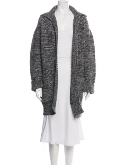 Pre-owned Raey Cashmere Open Front Sweater W/ Tags In Grey