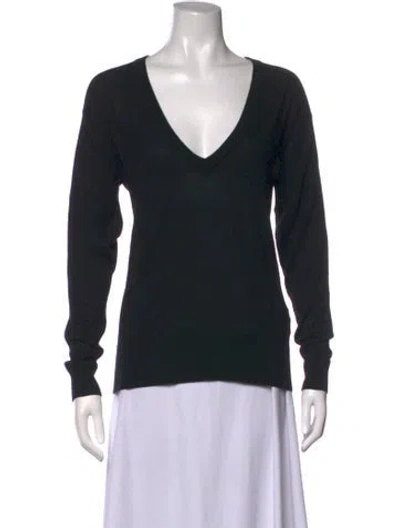 Pre-owned Raey Cashmere V-neck Sweater In Blue