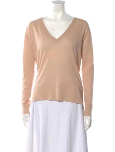 Pre-owned Raey Cashmere V-neck Sweater In Pink