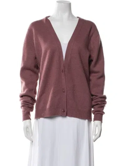Pre-owned Raey Cashmere V-neck Sweater In Pink