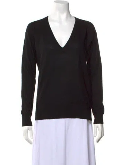 Pre-owned Raey Cashmere V-neck Sweater W/ Tags In Black