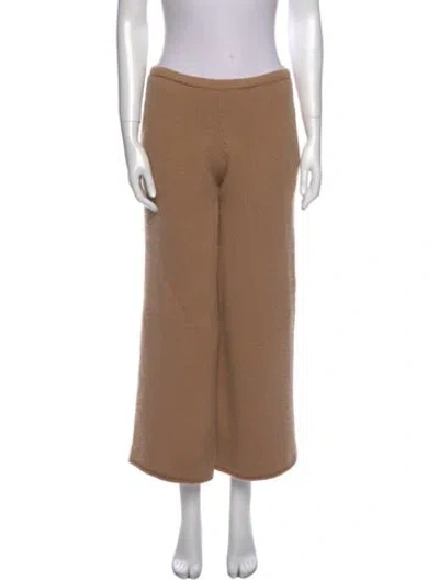 Pre-owned Raey Cashmere Wide Leg Pants In Neutral