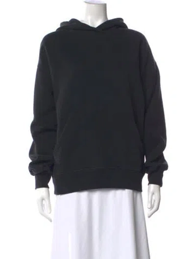 Pre-owned Raey Crew Neck Long Sleeve Hoodie In Black