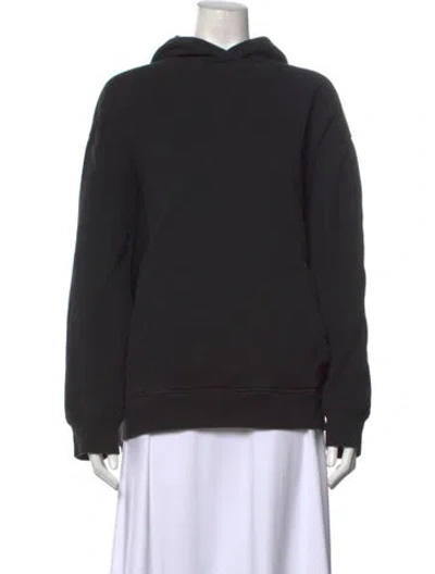 Pre-owned Raey Crew Neck Long Sleeve Hoodie In Black