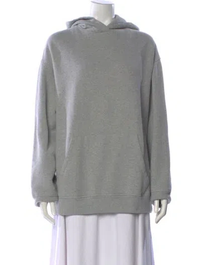Pre-owned Raey Crew Neck Long Sleeve Hoodie In Gray