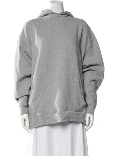 Pre-owned Raey Crew Neck Long Sleeve Hoodie In Grey