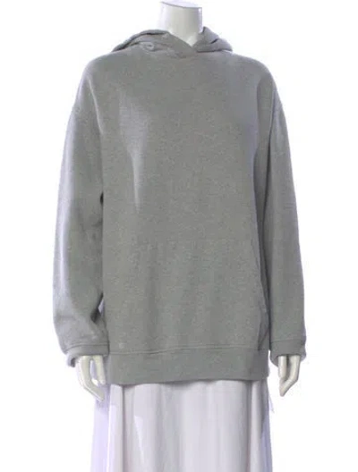 Pre-owned Raey Crew Neck Long Sleeve Hoodie In Grey