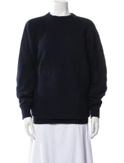 Pre-owned Raey Crew Neck Sweater In Blue