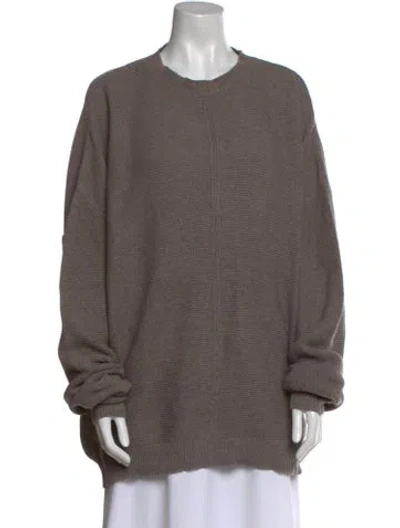Pre-owned Raey Crew Neck Sweater In Gray