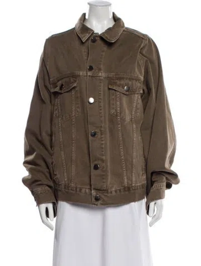Pre-owned Raey Denim Jacket In Brown