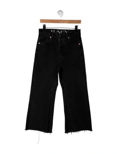 Pre-owned Raey High-rise Flared Jeans In Black