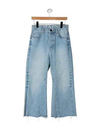 Pre-owned Raey High-rise Flared Jeans In Blue