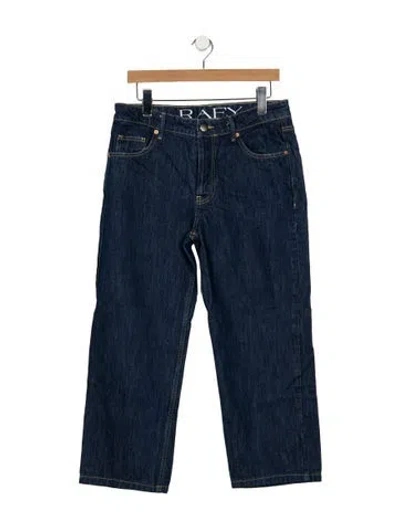 Pre-owned Raey High-rise Straight Leg Jeans In Black