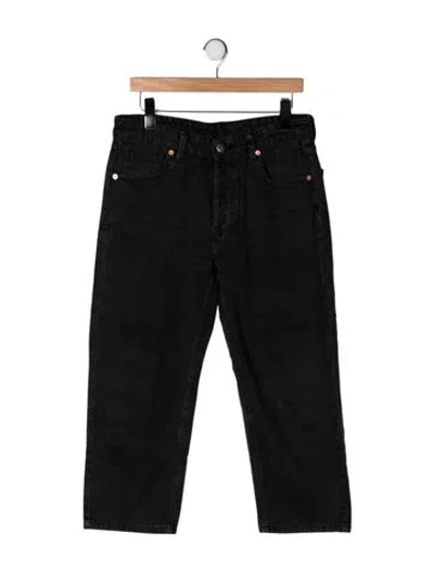Pre-owned Raey High-rise Straight Leg Jeans In Black