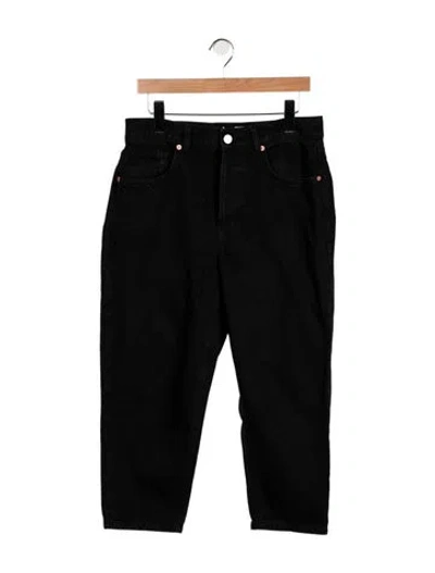 Pre-owned Raey High-rise Straight Leg Jeans In Black