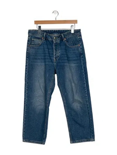 Pre-owned Raey High-rise Straight Leg Jeans In Blue
