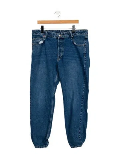Pre-owned Raey High-rise Straight Leg Jeans In Blue