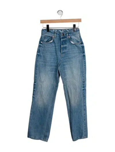 Pre-owned Raey High-rise Straight Leg Jeans In Blue