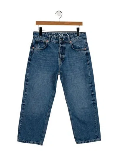 Pre-owned Raey High-rise Straight Leg Jeans In Blue