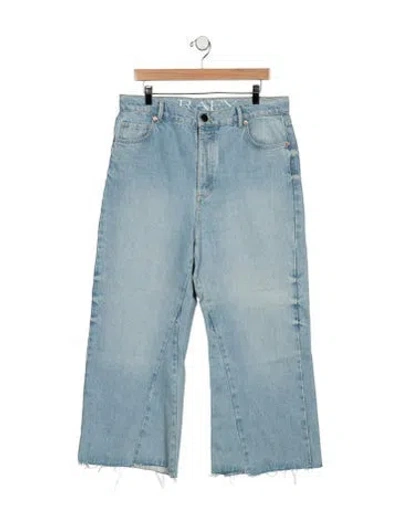 Pre-owned Raey High-rise Straight Leg Jeans In Blue