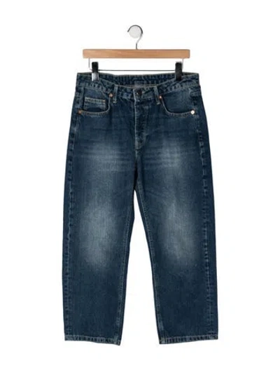 Pre-owned Raey High-rise Straight Leg Jeans In Blue