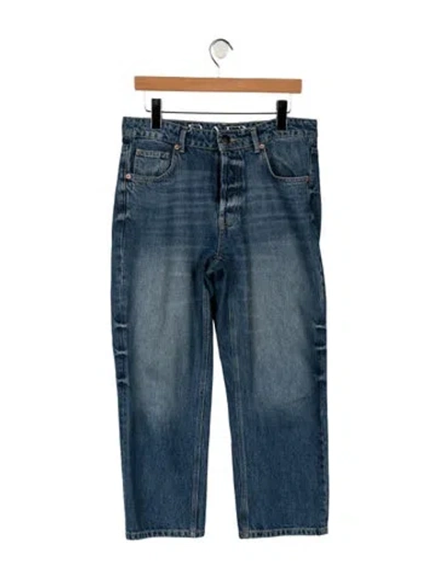 Pre-owned Raey High-rise Straight Leg Jeans In Blue