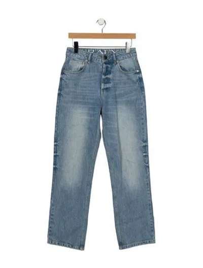 Pre-owned Raey High-rise Straight Leg Jeans In Blue