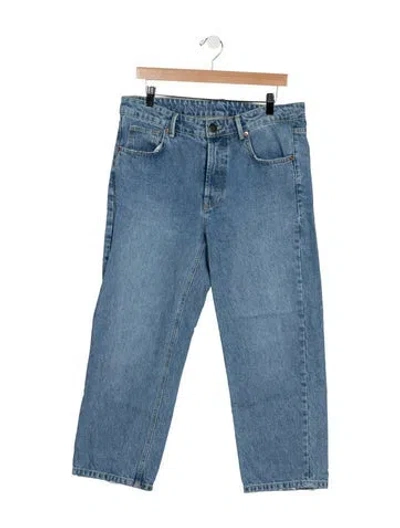 Pre-owned Raey High-rise Straight Leg Jeans In Blue