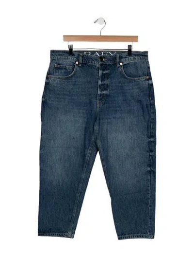 Pre-owned Raey High-rise Straight Leg Jeans In Blue