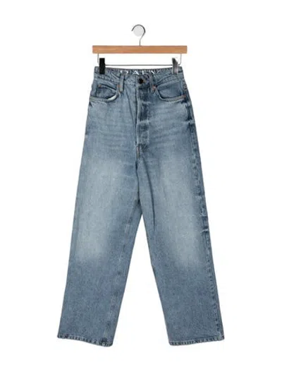 Pre-owned Raey High-rise Straight Leg Jeans In Blue