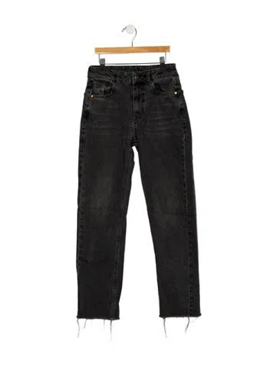 Pre-owned Raey High-rise Straight Leg Jeans In Gray