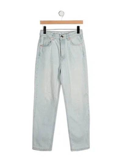 Pre-owned Raey High-rise Straight Leg Jeans In Green