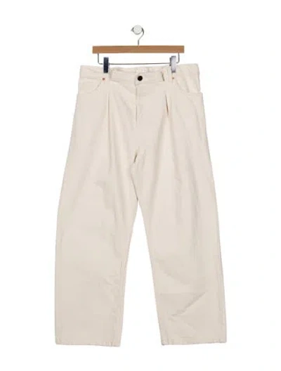 Pre-owned Raey High-rise Straight Leg Jeans In Neutrals