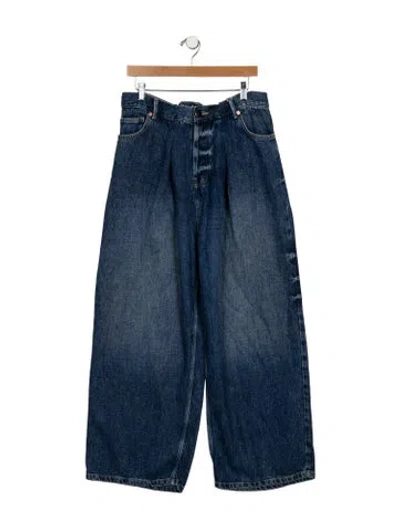 Pre-owned Raey High-rise Wide Leg Jeans In Black