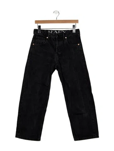 Pre-owned Raey High-rise Wide Leg Jeans In Black