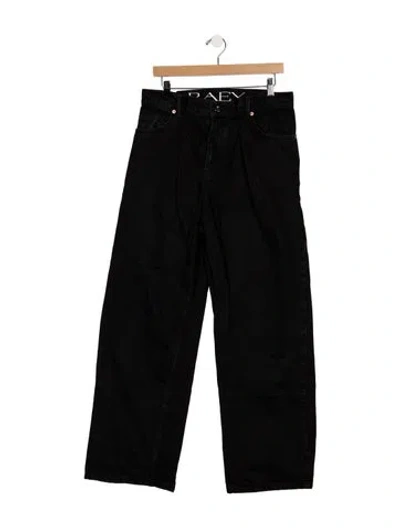 Pre-owned Raey High-rise Wide Leg Jeans In Black