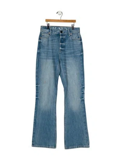 Pre-owned Raey High-rise Wide Leg Jeans In Blue